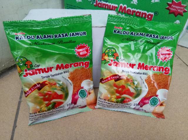 

Kaldu cap Jamur merang kemasan 250 Gr
