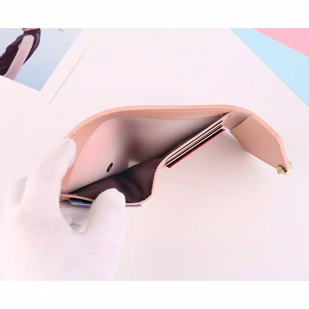 TIKTOK - Dompet Lipat Mini Tanduk Rusa Cewek / Dompet Cewek / Dompet Fashion / Import