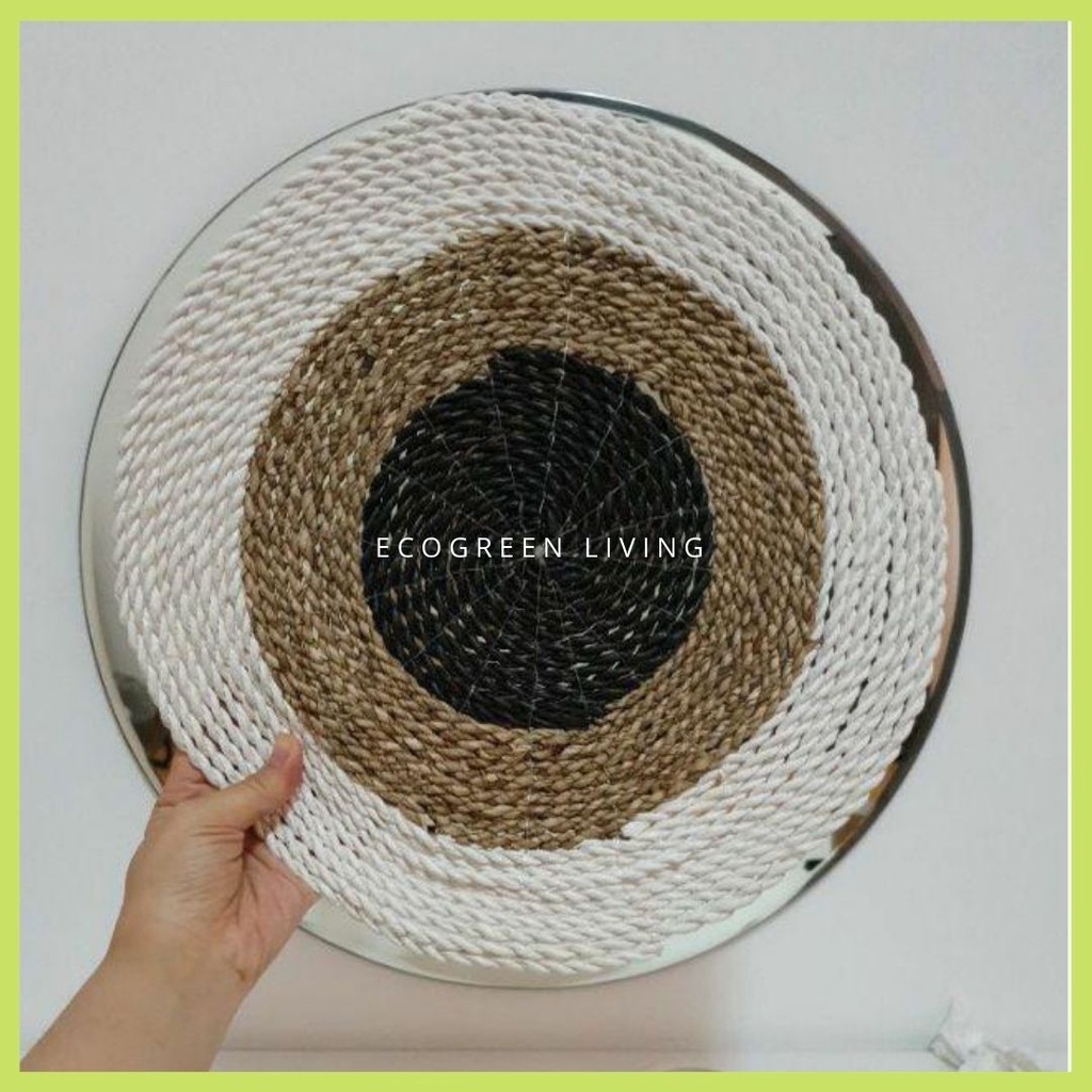 Placemat /Tatakan Piring / Hiasan Meja/ Alas Piring Seagrass Ukuran 35 cm