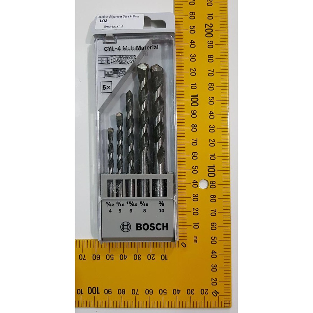 Mata Bor Multipurpose 5 pcs Set Bosch besi kayu beton bata keramik