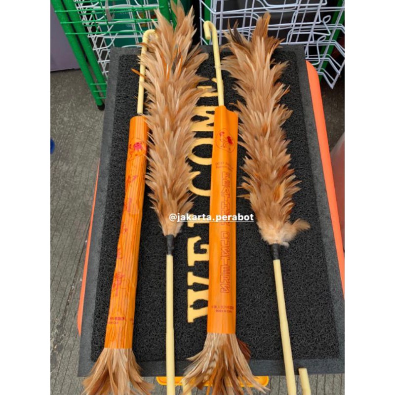 Kemoceng Bulu Ayam Asli Super Feather Dusters ( Asli Bulu Ayam Jago Super )