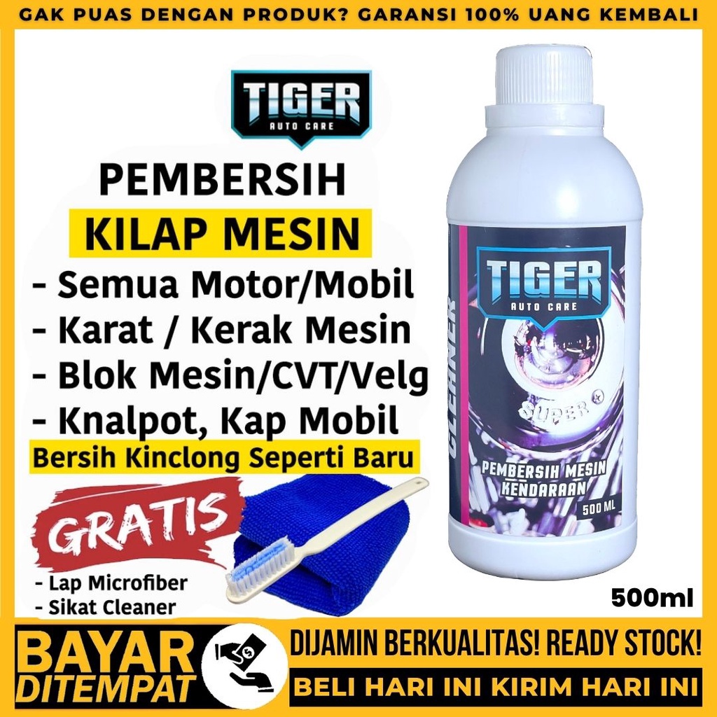 Pembersih Mesin Motor Mobil Cairan Penghilang Karat Kerak Pembersih Besi Baja Stainless Noda Kotoran Bekas Oli Aspal Air Hujan Matic Injeksi Menguning Blok Cvt Engine Rantai Jeruji Velg Knalpot Pengkilap Kinclong Logam Piston Rust Remover Engine Degreaser