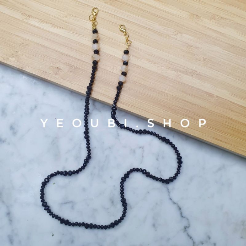 Yeoubi Black Iris Mask Strap / Tali masker / Kalung masker