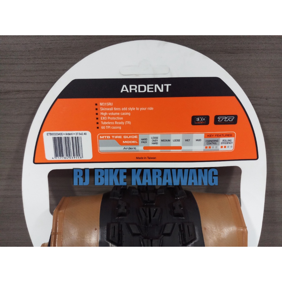 BAN LUAR MAXXIS 27.5 X 2.40 ARDENT SKINWALL EXO TR (D2PLHO)