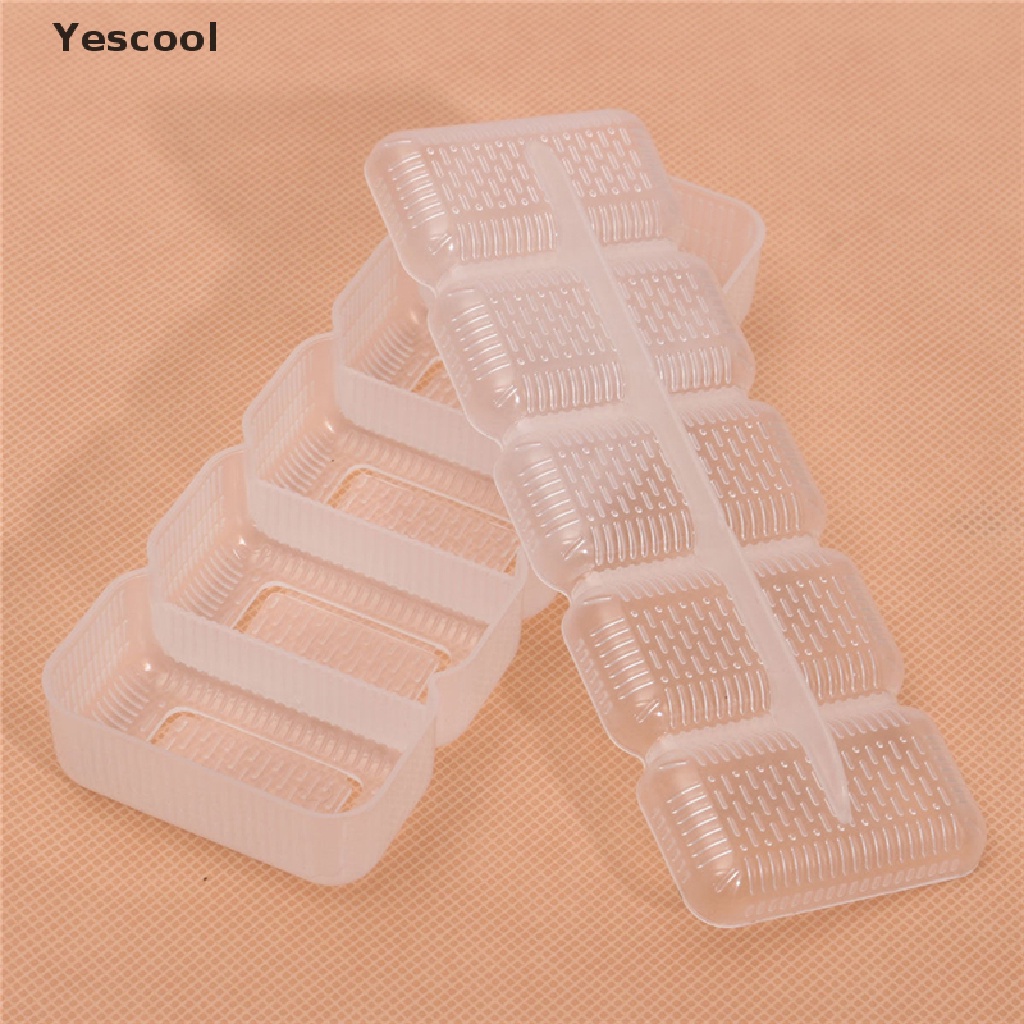 Yescool Cetakan Sushi Nigiri Jepang 5 Slot Anti Lengket