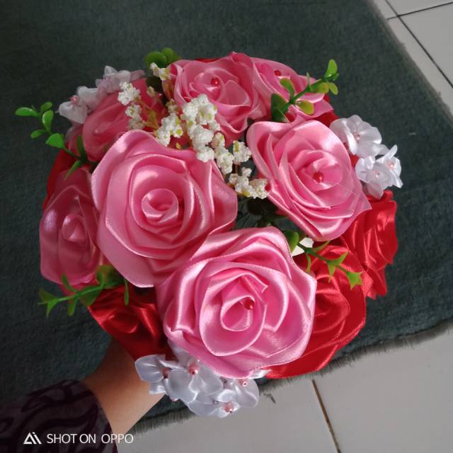 BUKET WEDDING|PITA SATIN|TERMURAH