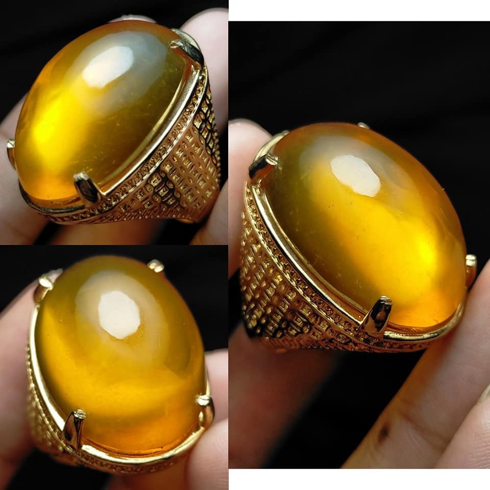 Cincin Batu Akik Getah Katilayu Madu