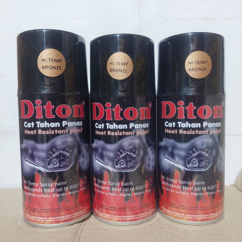 Pilok Cat Diton Anti panas Hi temp Bronze 300cc Cat Semprot Tahan Panas Diton Bronze Ukuran Besar 300cc