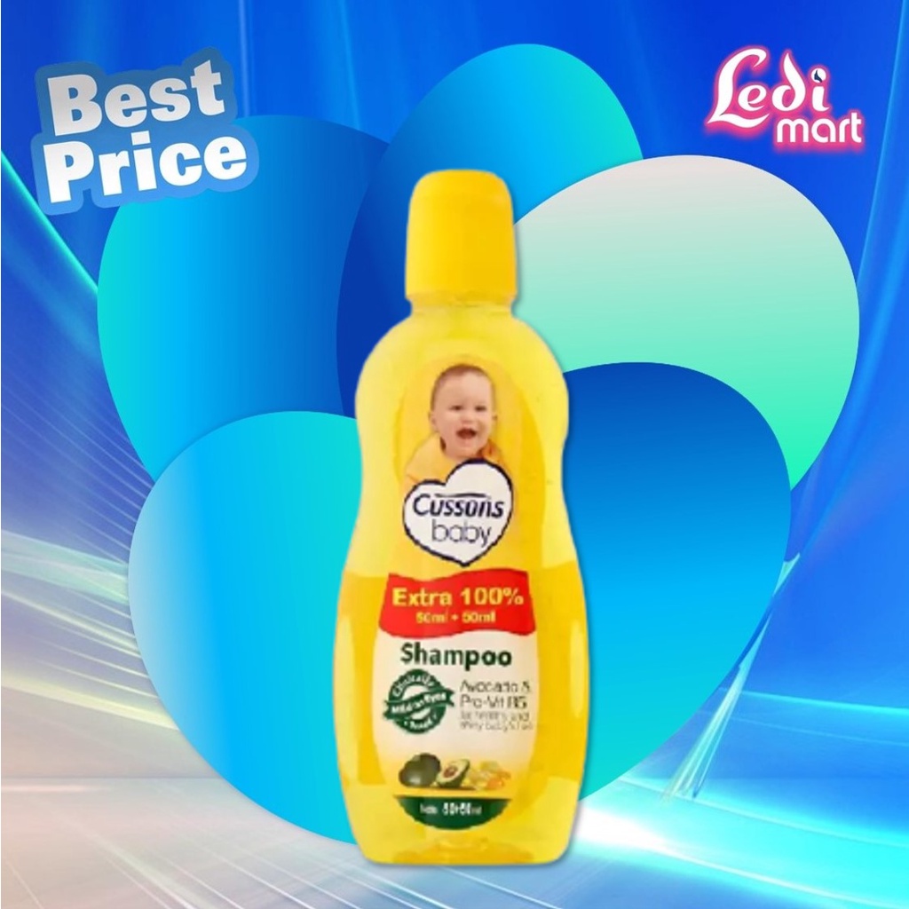 ORIGINAL Cussons Baby Shampoo 100ml+100 ml &amp; 50ml+50ml / Cusson Shampoo Bayi / LEDI MART