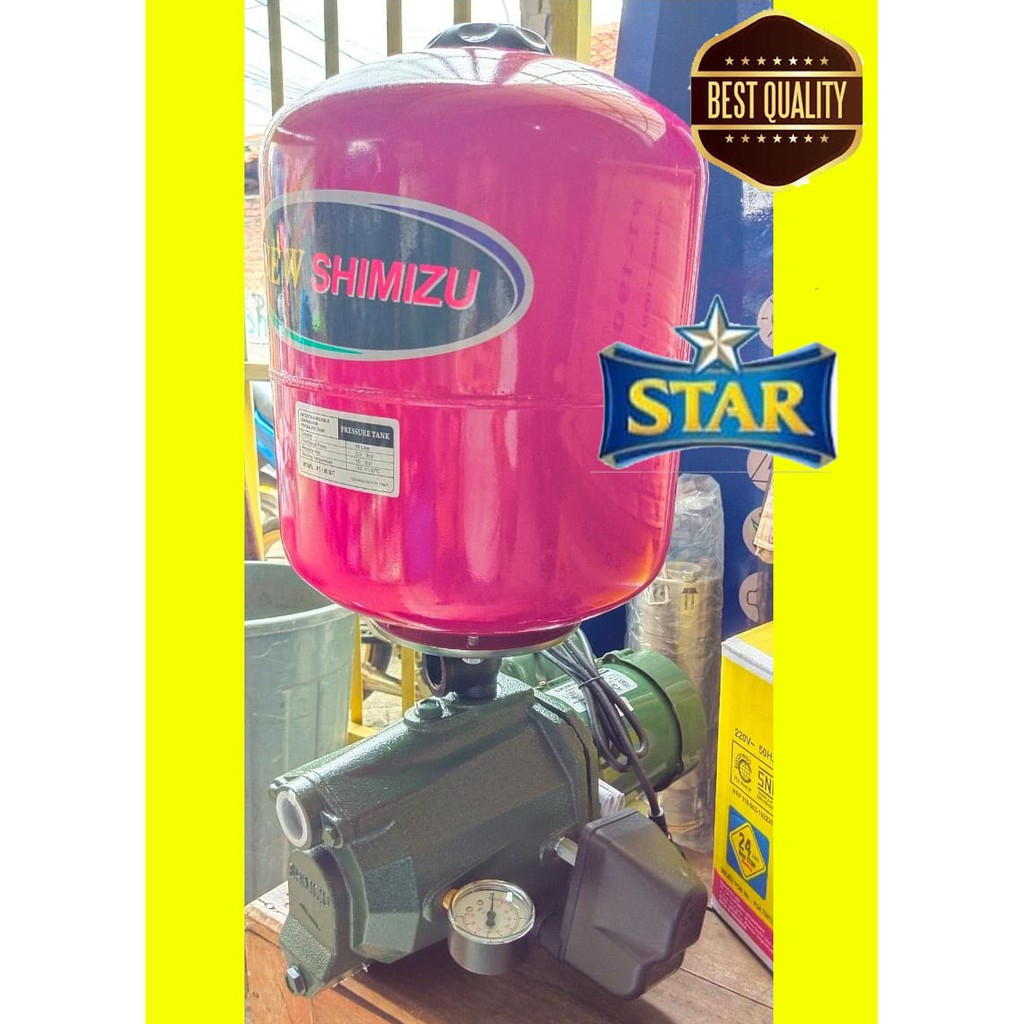 Pompa air pendorong otomatis shimizu semi jet 108 tabung automatic booster pump tank