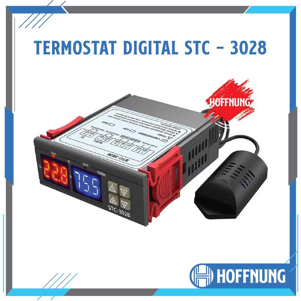 STC-3028 Thermostat Hygrostat Termperature Humidity Controller Tetas - 220 Volt AC