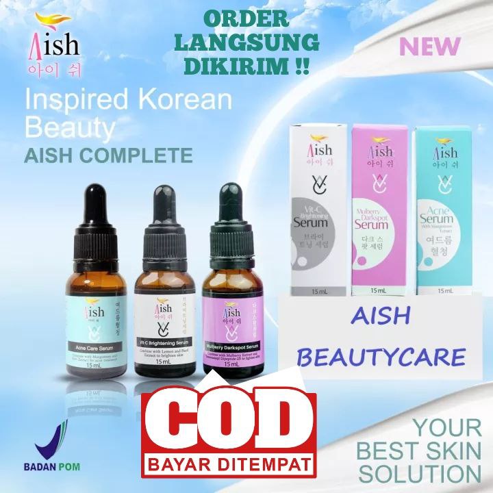 AISH SERUM ORIGINAL 100% BPOM BRIGHTENING | ACNE | DARKSPOT SERUM AISH KOREA ORI