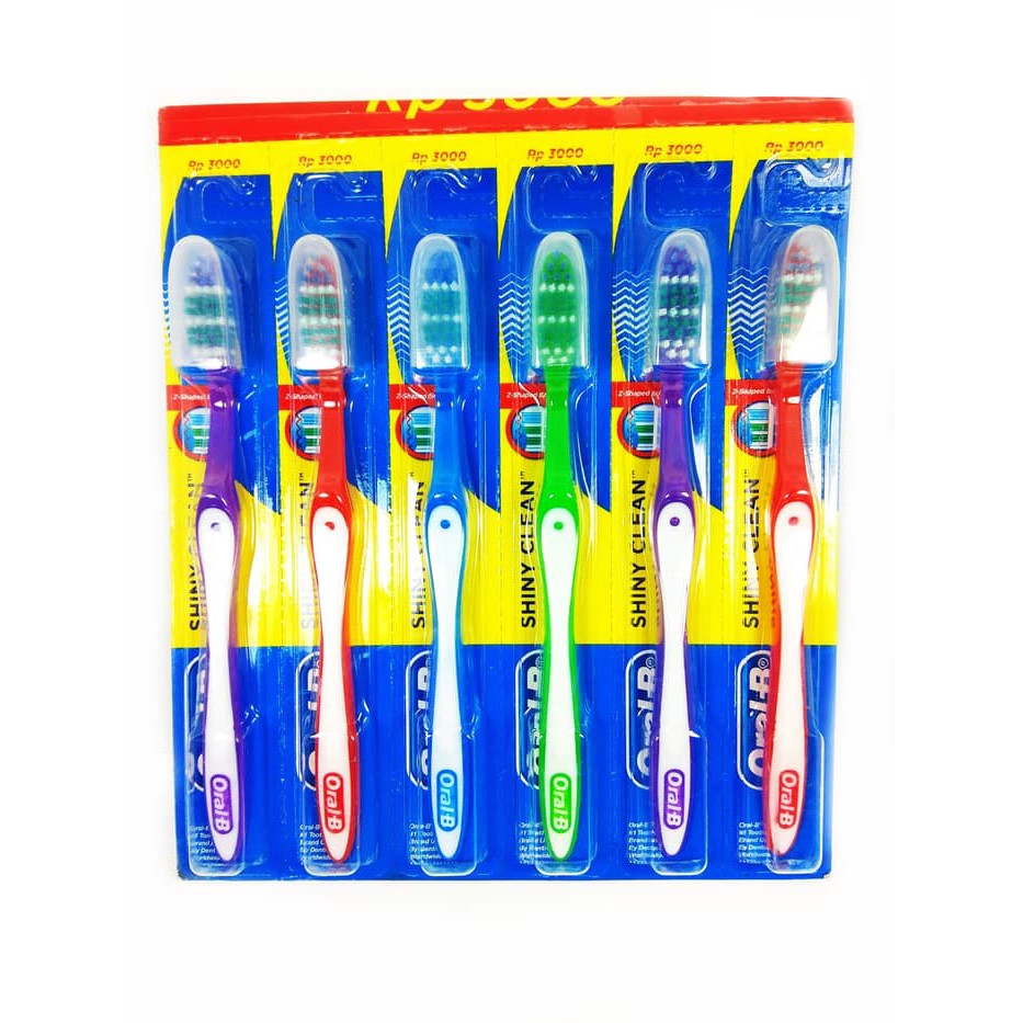 ORAL -B Shiny Clean Soft - Sikat Gigi Oral B - Toothbrush Oral B