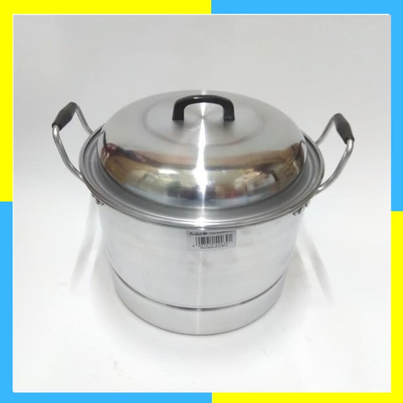 Orchid Panci Steamer Alumunium 55 CM - Dandang Nasi Orchid 55 cm - Panci Serbaguna Aluminium