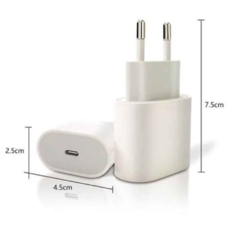 ADAPTER CHARGER 20W USB C FAST CHARGING BATOK 20W PD POWER CHARGE QC 3.0