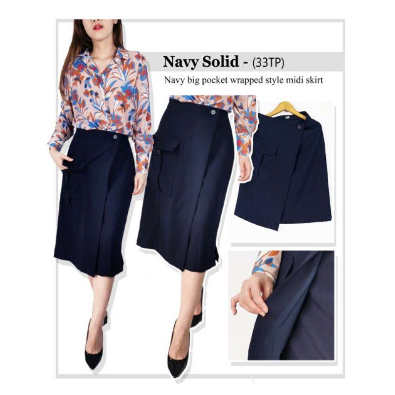 Banana utility skirt navy