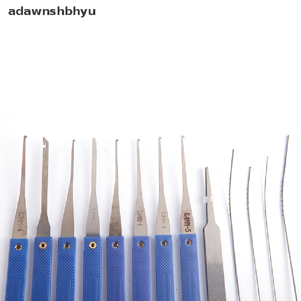 Adawnshbhyu 13Pcs/set Kunci Perbaikan Pick Profesional Menghapus Kunci Rusak Alat Tukang Kunci Pasokan