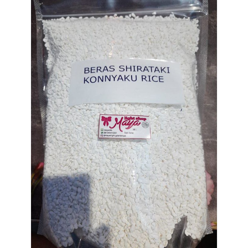 Beras Shirataki konnyaku rice 100gr diet karbo debm mirip beras jepang cemilan diet carbo