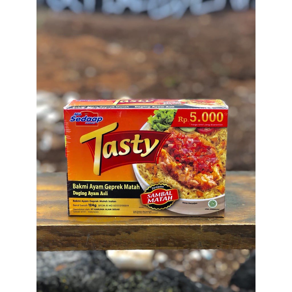 

Sedaap Tasty Bakmi Ayam Geprek Matah 124g