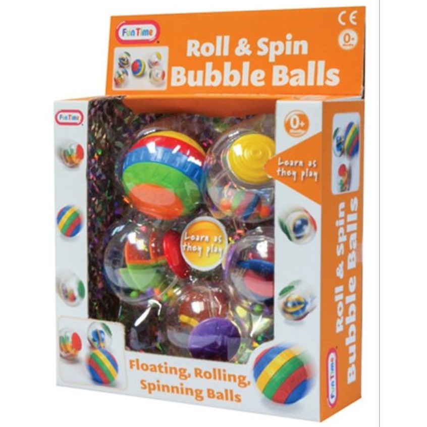 Fun Time Roll &amp; Spin Bubble Balls fj5396