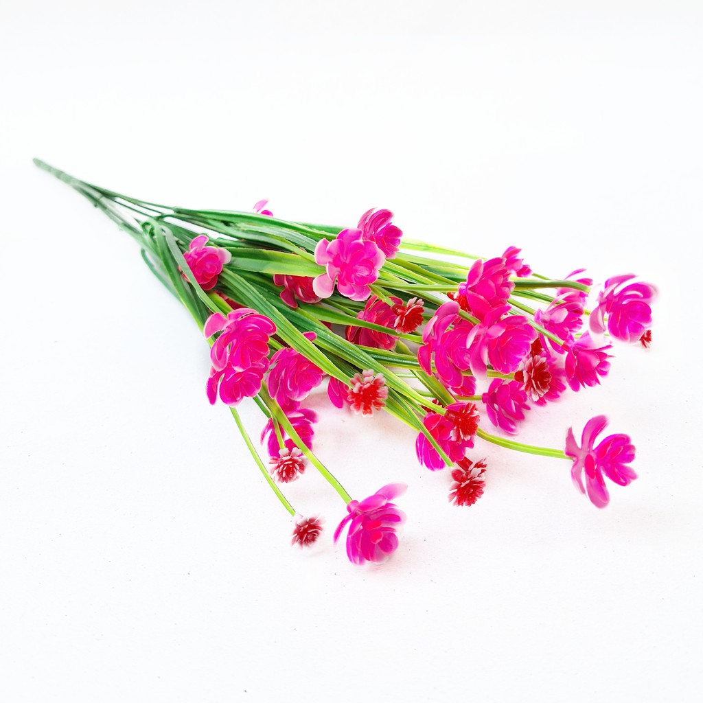 Bunga Plastik Lotus Artificial Pernak Pernik Interior Flower Dekorasi Meja - AF47-Pink