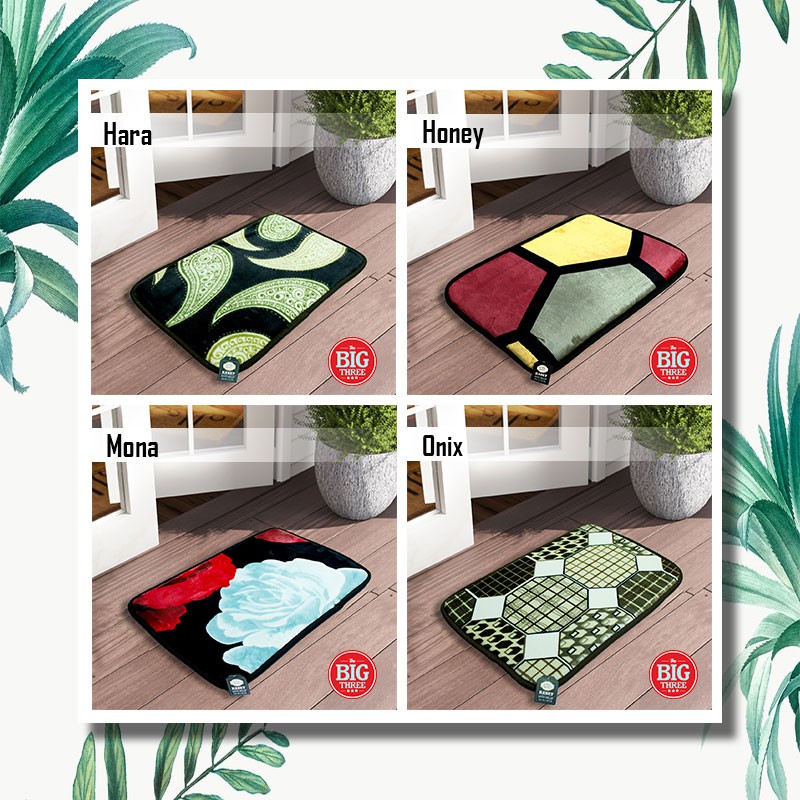 Vallery Quincy Keset EMBOSS Microfiber motif Minimalis Kiara Ameta Atlas Austin Dalton