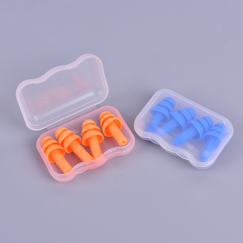 &lt; E2id &amp; &gt; 2 Pasang Earplug Penutup Telinga Untuk Tidur / Travel