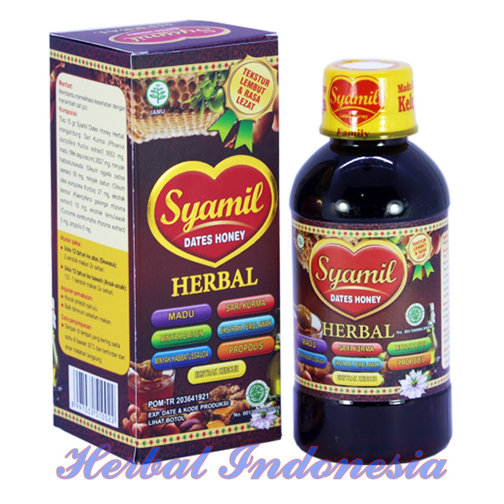 Syamil Family Dates Honey Madu Herbal Syamil Dewasa Indonesia