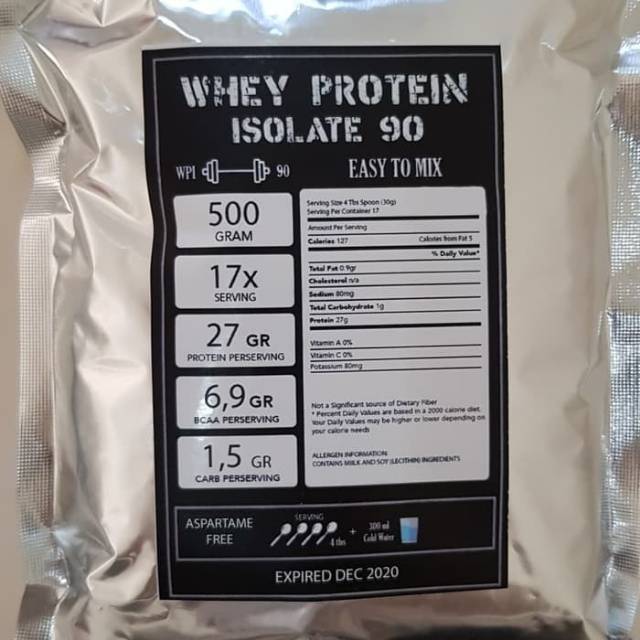 Susu Protein  Whey Protein Isolate WPI 90