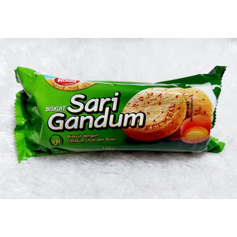 

Roma Sari Gandum 108 gr / Biskuit Sari Gandum 149 gr / Sari Gandum roll 240 gr