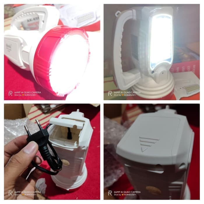 COD SENTER LED JUMBO 10W+27SMD LAMPU SAMPING AOKI AK 6581//SENTER EMERGENCY AOKI AK-6581