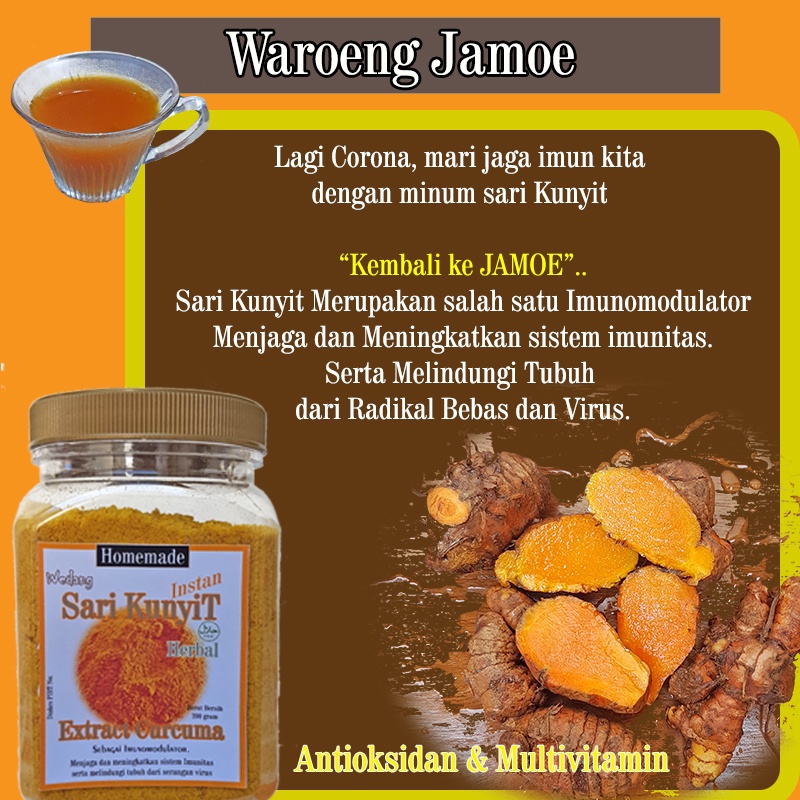 

Sari Kunyit instan membantu pencernaan dan menyehatkan Usus anda..