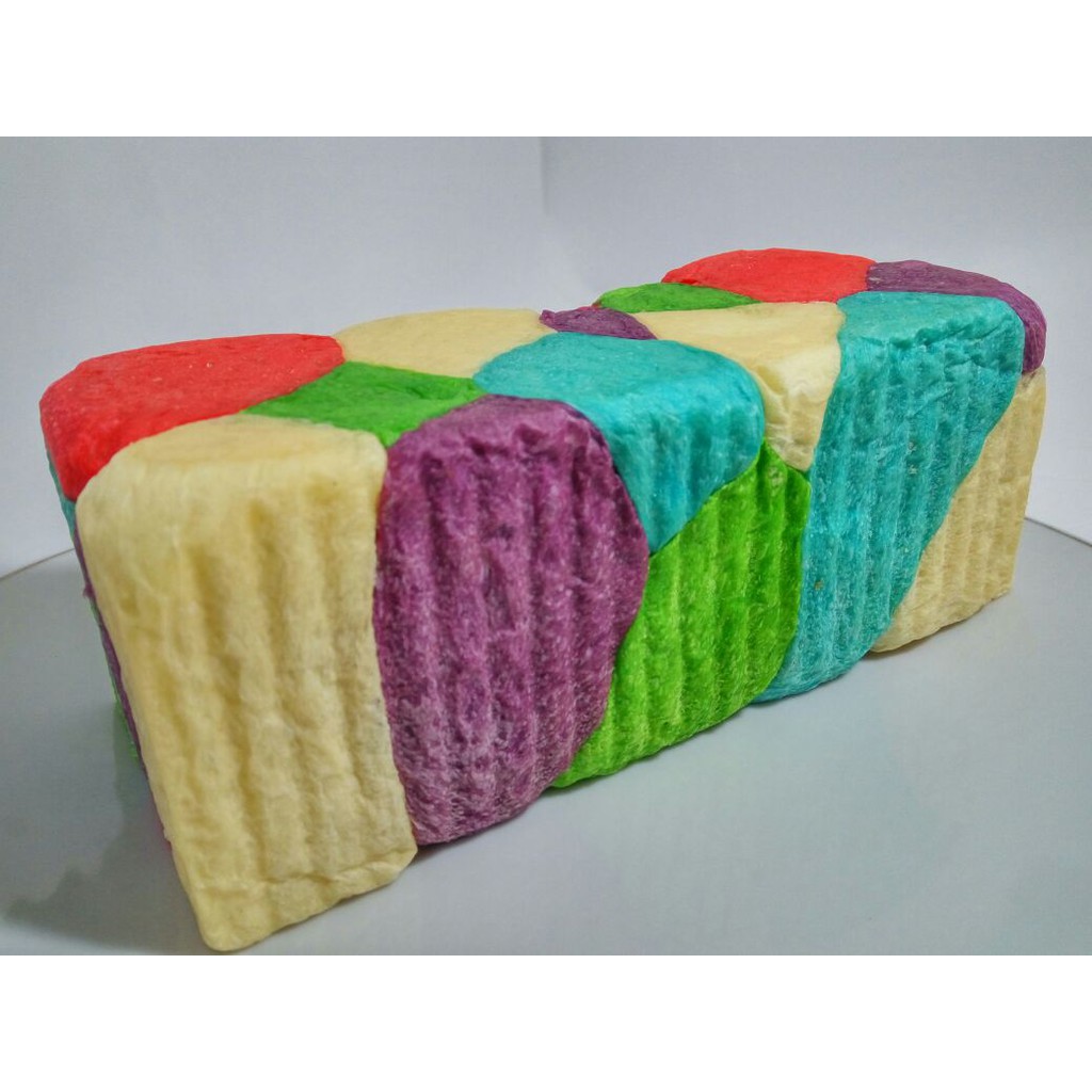 

roti tawar pelangi 30x13x13