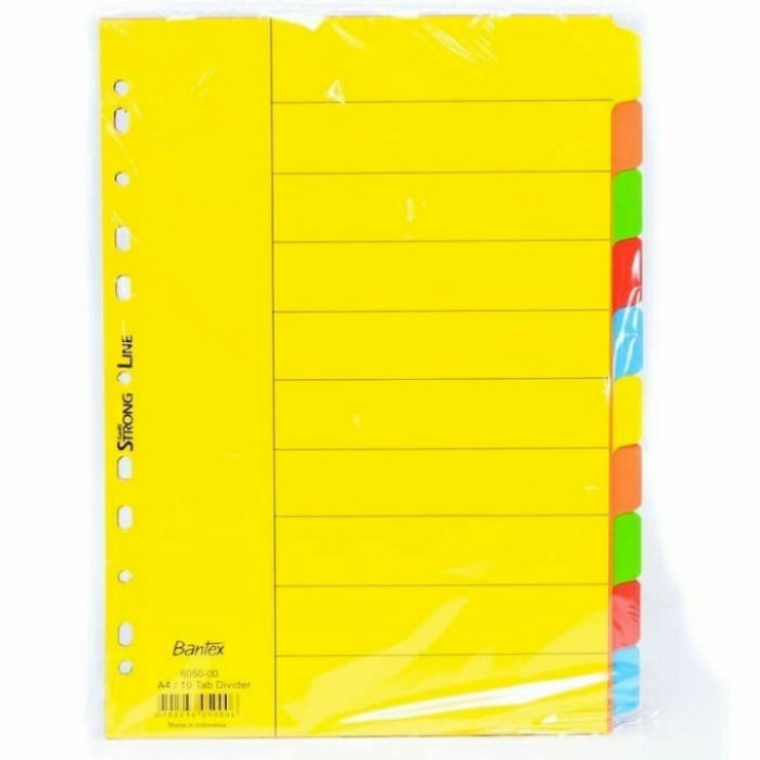 

Murah Pembatas /Divider Bantex Polos 10Shett Bagus