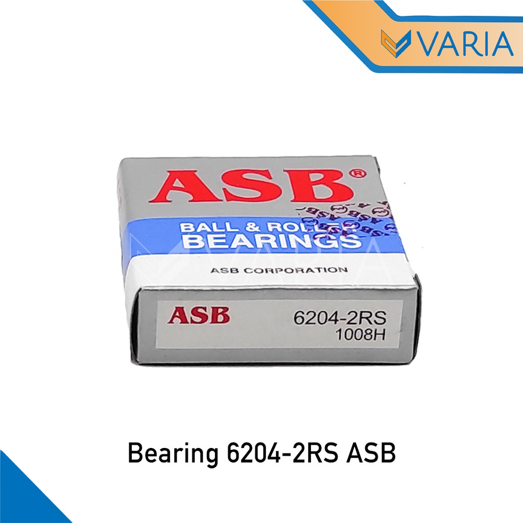 Bearing / Laher 6204 2RS Tutup Karet Double ASB