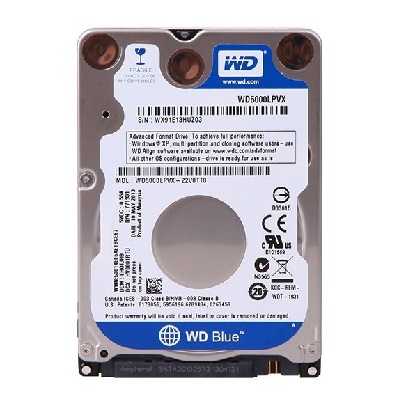 WD BLUE 2.5&quot; 500GB RESMI - LAPTOP HD HDD HARDISK HARDDISK INTERNAL