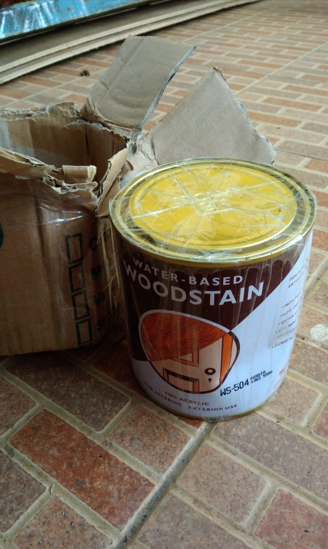 Mowilex Politur Pelitur Plitur Jadi Wood Stain Campuran Air Pilih Warna Kaleng 1liter