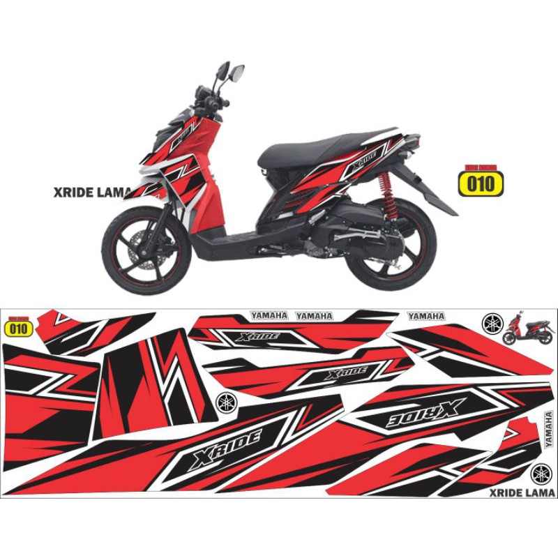 stiker striping variasi yamaha xride lama