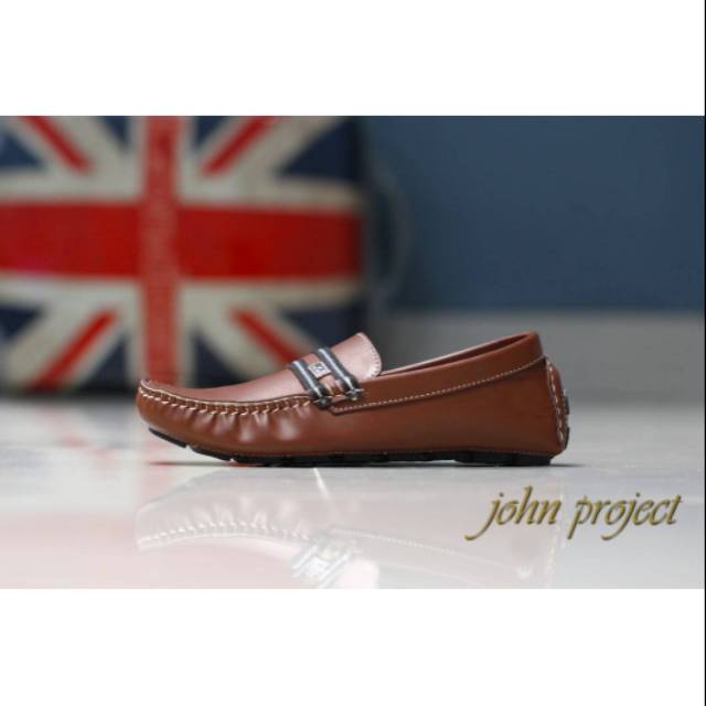 Sepatu Casual Slip On John Project Moccasin, Sepatu Pria Santai, Sepatu Selop murah, Sneaker Casual