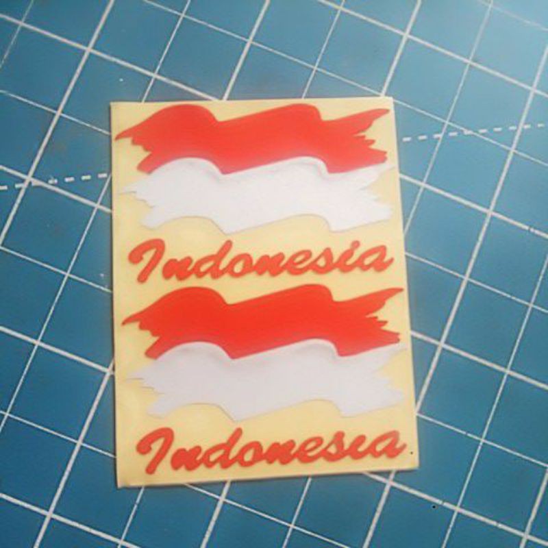 stiker cutting indonesia kotak (A12)