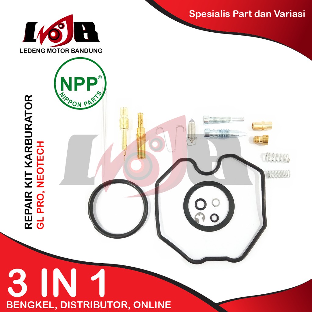 NPP RepairKit Karburator GL Pro Neo Tech Parkit Carburator set Carbu Daleman Karbu