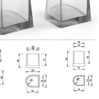 Pelindung sepatu hak tinggi wanita transparan model tapal kuda