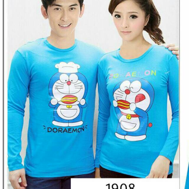 Wow 30 Foto Baju Couple Doraemon  Lengan  Panjang  Koleksi Rial