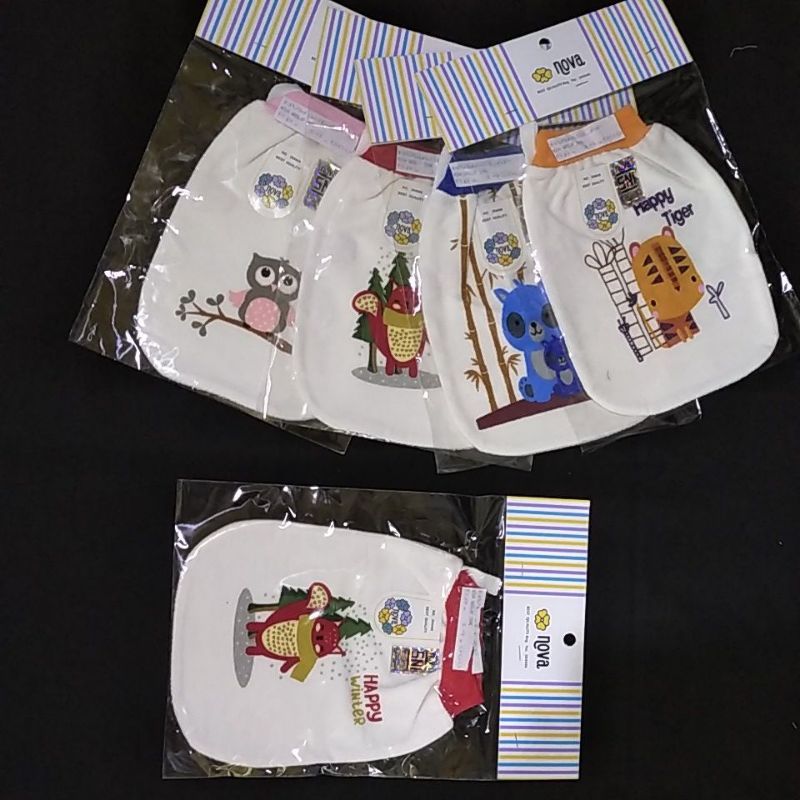 Washlap bayi kotak oval nova