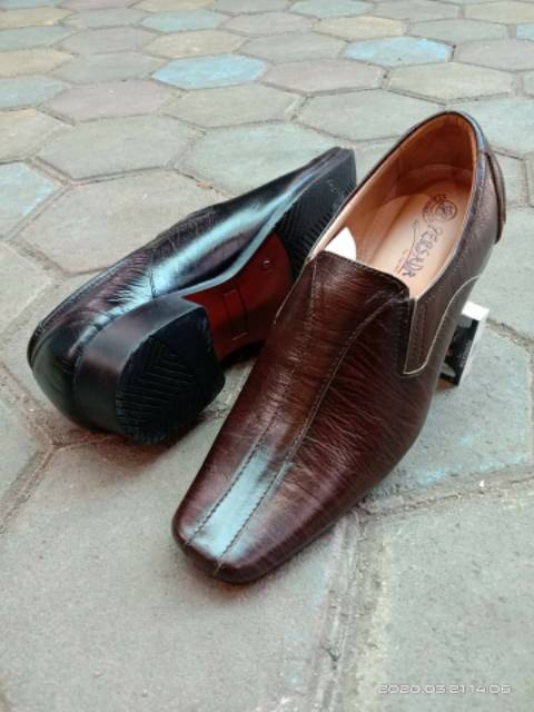 SEPATU PANTOFEL KULIT SAPI ASLI 100% KULIT BERKUALITAS