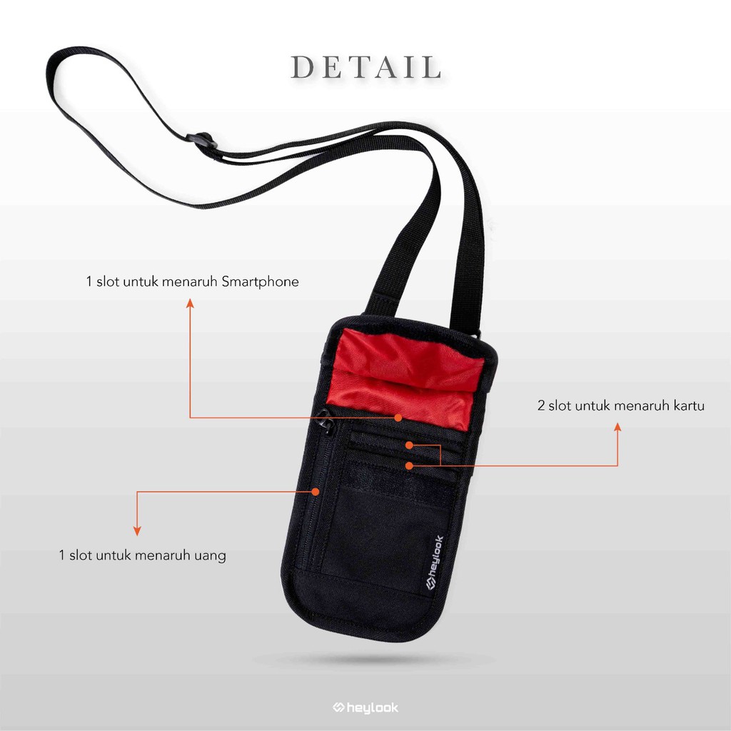 Hanging Wallet Pria Wanita Tas hp Waterproof Anti Air Selempang Dompet Termurah  Dompet Gantung HP