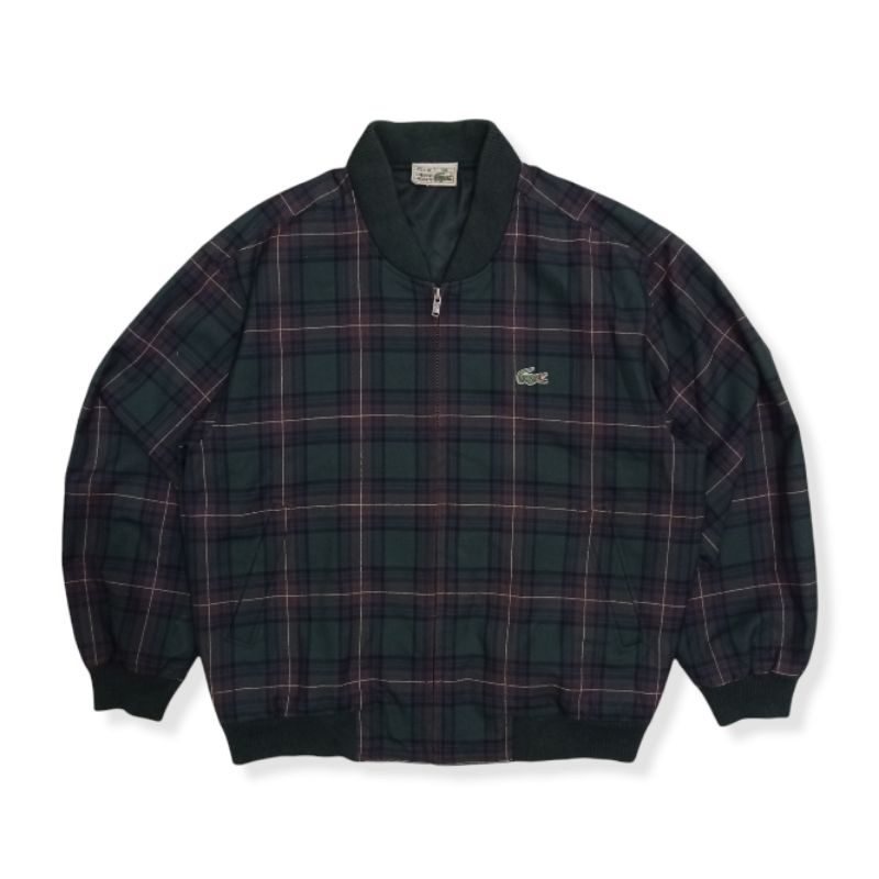 Jaket bomber lacoste tartan second