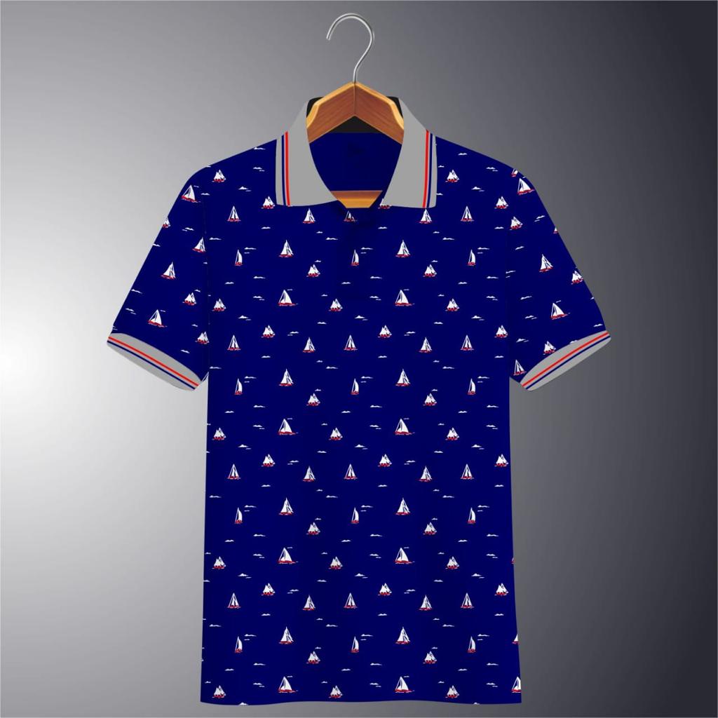 Kaospolos - Kaos Polo shirt motif full print lengan pendek | kaos kerah pria 03