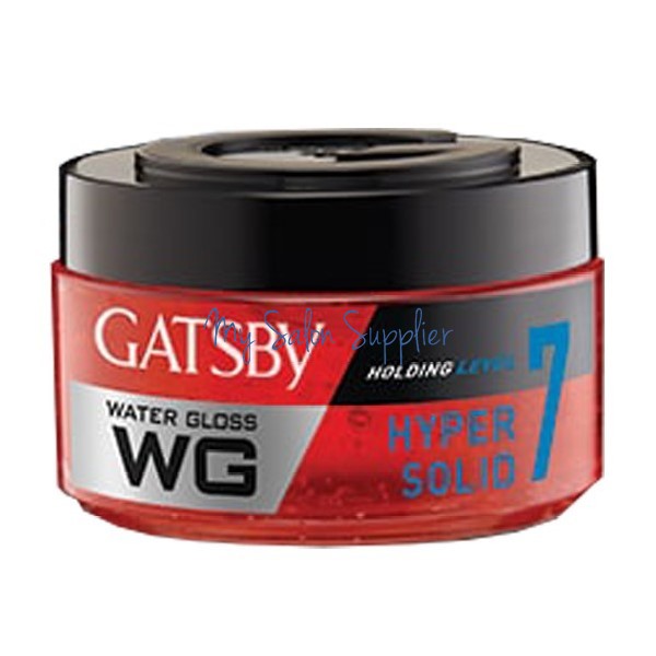 Gatsby WG Water Gloss Hyper Solid Holding Level 7 Gel Jelly Rambut 75g