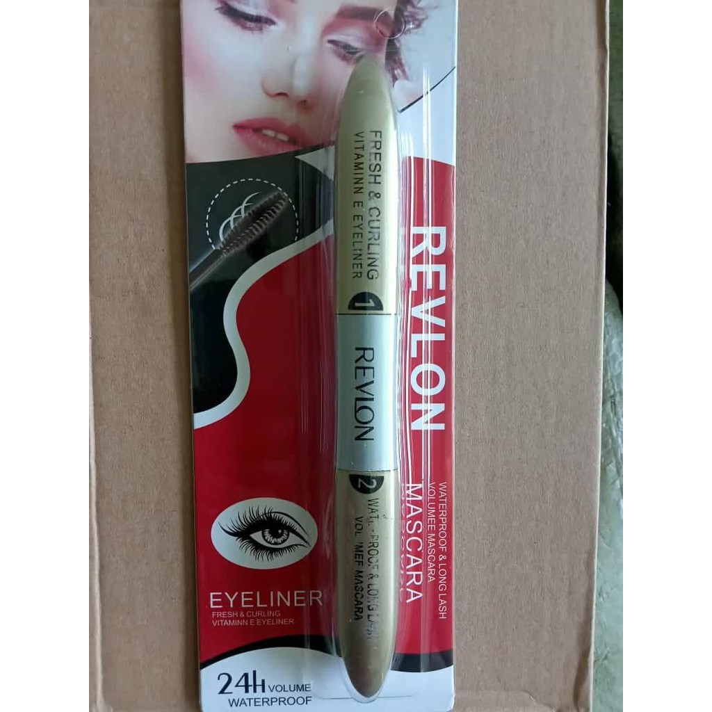 Mascara Eyeliner 2in1 - Maskara + Eyeliner Double Extention 2 in 1